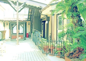 洋館,洋,町,屋外,夏,晴れ,昭和レトロ