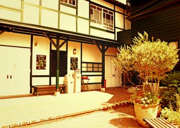 洋館,洋,町,屋外,夏,晴れ,ヴィンテージ