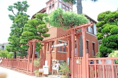 洋館,町,夏,屋外,晴れ
