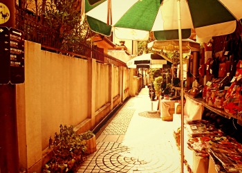 道路,町,屋外,夏,晴れ,ヴィンテージ
