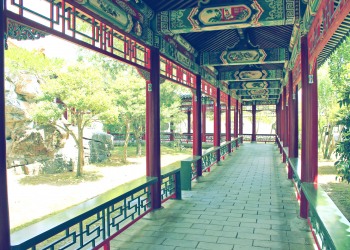 洋館中庭,夏,屋外,晴れ,晴れ,昭和レトロ