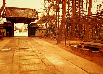 神社, 町, 屋外, 冬, 曇り,ヴィンテージ