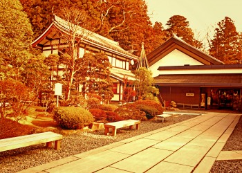 神社,村,秋,屋外,曇り,ヴィンテージ