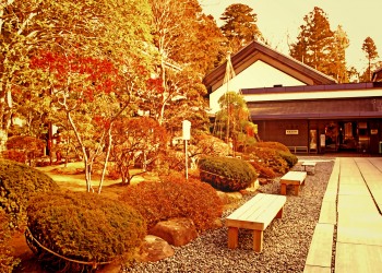 神社,村,秋,屋外,曇り,ヴィンテージ