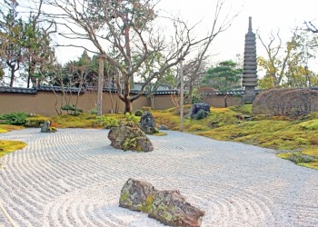 日本庭園,屋外,秋,曇り