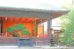 神社,日本庭園,和,冬,屋外
