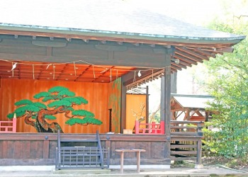 神社,日本庭園,和,冬,屋外