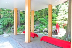 神社,日本庭園,屋外,晴れ,夏