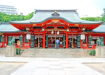 神社,町,屋外,夏,晴れ