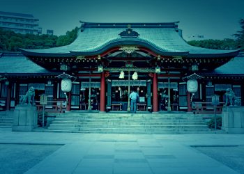 神社,町,屋外,夏,晴れ,ホラー