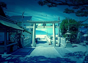 神社,村,屋外,夏,晴れ,ホラー