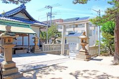 神社,村,屋外,夏,晴れ