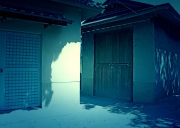 神社,和,屋外,夏,晴れ,ホラー