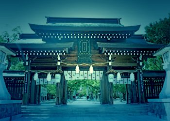 神社,和,屋外,夏,晴れ,ホラー
