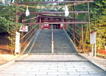 神社,村,屋外,秋,晴れ