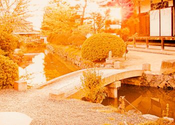 神社,村,屋外,秋,晴れ,ヴィンテージ